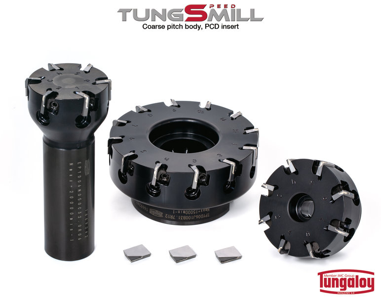 TungSpeed-Mill Offers New Inserts and Cutter Body for High Efficiency Aluminum Machining